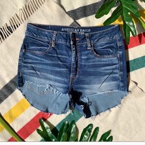 American Eagle High Rise Cutoff Shorts 8